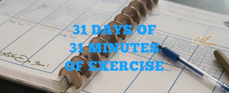 Join Me For 31 Days of 31 Minutes of Exercise